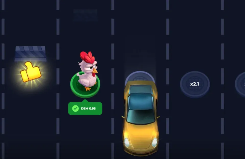 Uncrossable Rush in una lobby di casinò online, fra gli altri giochi istantanei